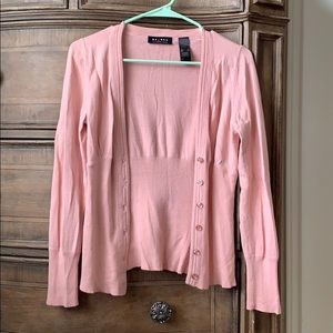 Pink Bottom up V-Neck Sweater